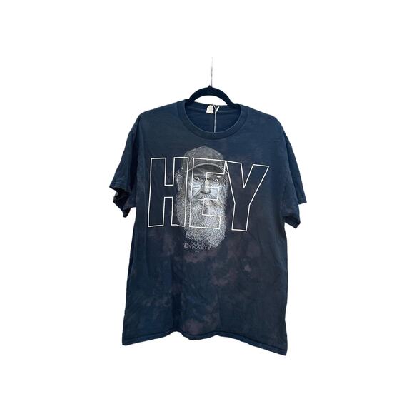 Duck Dynasty "Hey" Reverse Dye Graphic T Shirt | Men’s Shirt | Reverse Dye - Picture 1 of 2